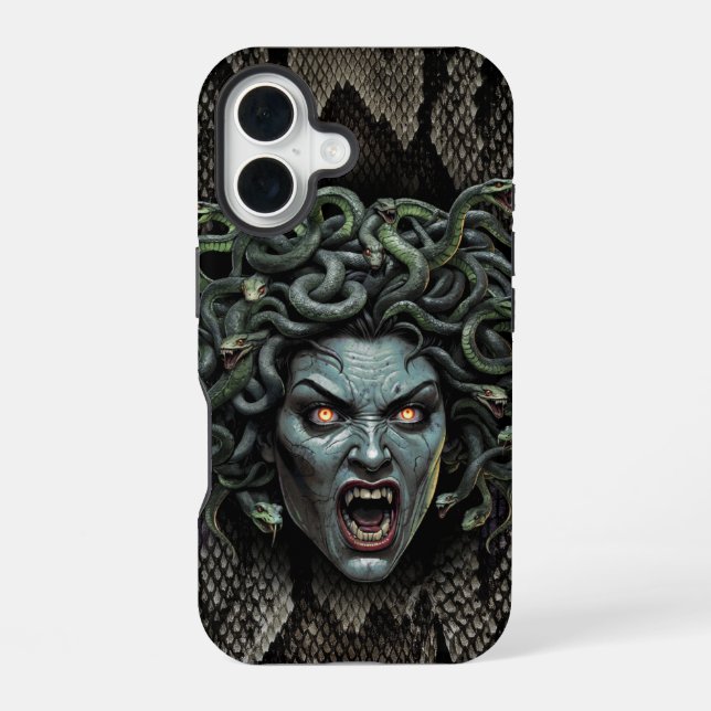 Coque iPhone 16 Medusa Queen of Stone iPhone & Galaxy Coque (Verso)