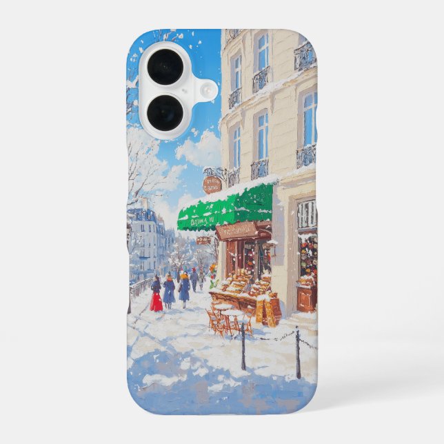 Coque iPhone 16 Météo hiver (Verso)