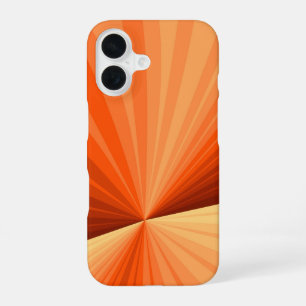 Coque iPhone 16 Moderne Abstrait Orange Rouge Vanille Graphique Fr