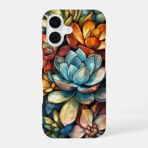 Coque iPhone 16 Mosaïque de Pétales