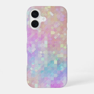 Coque iPhone 16 mosaïque éclat holographique :