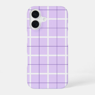 Coque iPhone 16 Motif à rayures verticales de couleur douce et des