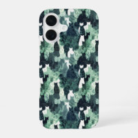 Motif Camouflage de chats verts
