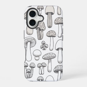 Coque iPhone 16 Motif Champignon Fantaisiste