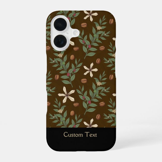 Coque iPhone 16 Motif de café (Verso)