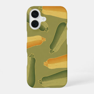 Coque iPhone 16 Motif de courgette allongée vintage