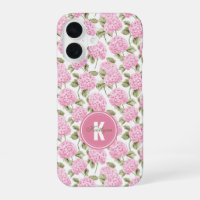 Motif de fleurs d'hydrangea rose élégant avec mono