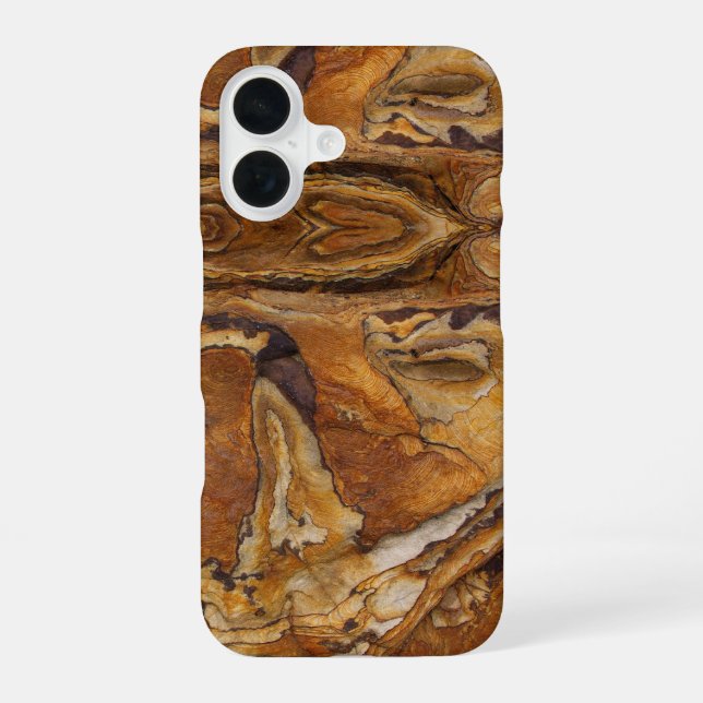 Coque iPhone 16 motif de grès (Verso)