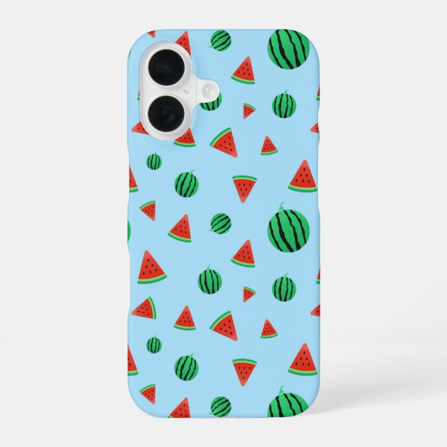 Coque iPhone 16 Motif de pastèque (Verso)