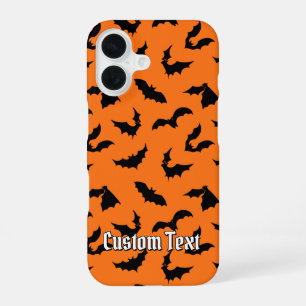 Coque iPhone 16 Motif de silhouettes de chauves-souris