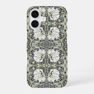 Coque iPhone 16 Motif floral complexe de William Morris Pimpernel 