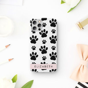 Coque iPhone 16 Motif mâle, Patrouilles de chien, Noir et Blanc, V