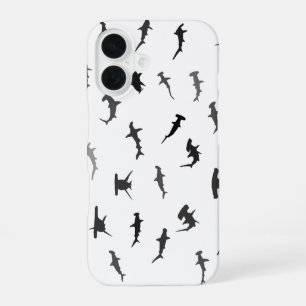 Coque iPhone 16 Motif minimaliste en marteau de requin marteau