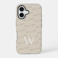 Motif monogramme Typographie moderne