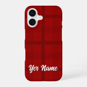 Coque iPhone 16 Motif rouge -