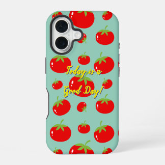 Coque iPhone 16 Motif Tomate Rouge