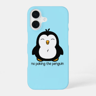 Coque iPhone 16 Ne touchez pas au pingouin