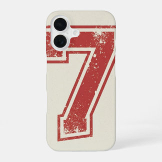 Coque iPhone 16 numéro sept chanceux