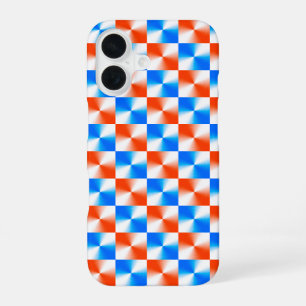 Coque iPhone 16 Orange et Bleu