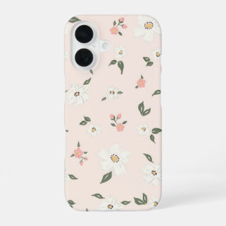 Coque iPhone 16 Original hand-drawn floral pattern iPhone case