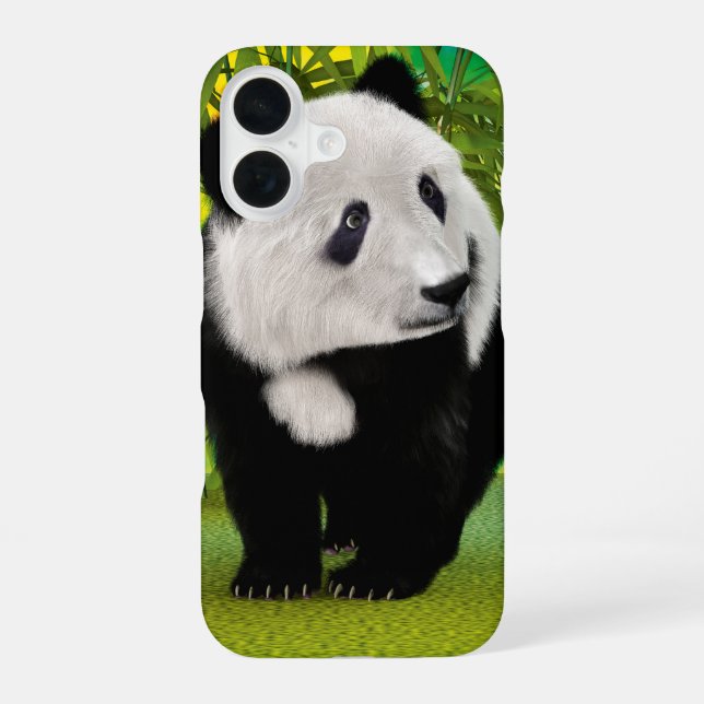 Coque iPhone 16 Ourson panda (Verso)