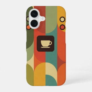 Coque iPhone 16 Panneau de machine à café rétro