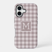 Papier Monogramme Beige à carreaux Buffalo Fermièr