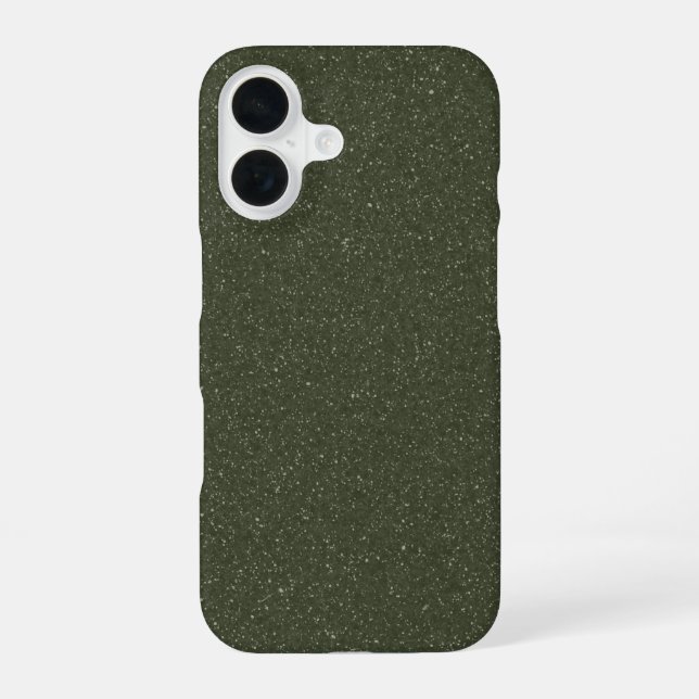 Coque iPhone 16 Parties scintillant personnalisable Moss iPhone 16 (Verso)