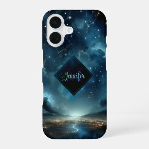 Coque iPhone 16 Paysage urbain étoilé