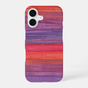 Coque iPhone 16 Peinture à l'huile abstraite magenta et violet vib