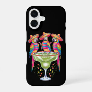 Coque iPhone 16 Perroquet Cinco De Mayo Drôle Boire Fiesta Mexicai