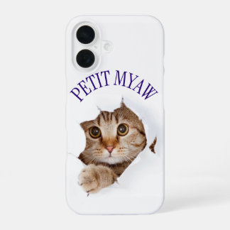 Coque iPhone 16 petit miaou
