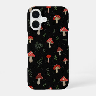 Coque iPhone 16 Petits Champignons