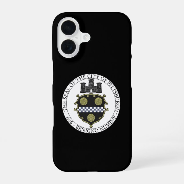 Coque iPhone 16 Phoque de Pittsburgh (Verso)
