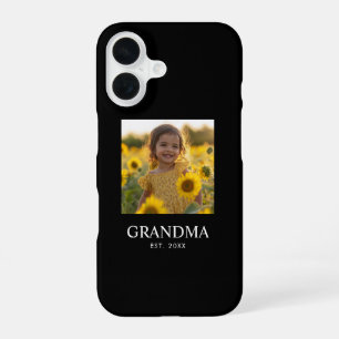 Coque iPhone 16 Photo personnalisé grand-mère