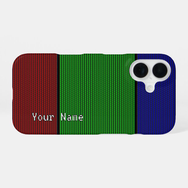 Coque iPhone 16 Pixel géant -  (Verso Horizontal)