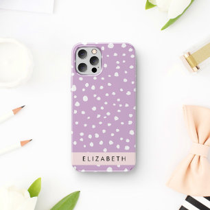 Coque iPhone 16 Points Dalmatiens Lilac, Points Dalmatiens, Votre