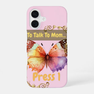 Coque iPhone 16 Pour parler à maman, appuyez sur 1