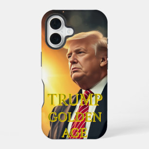 COQUE iPhone 16 PRÉSIDENT DONALD TRUMP ÂGE D'OR