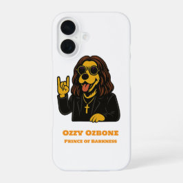 Coque iPhone 16 Prince of Barkness Funny Rock  Dog Phone Case