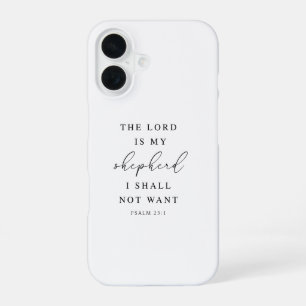 Coque iPhone 16 Psaume 23 Le Seigneur est mon berger