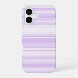 Coque iPhone 16 Rayures lilas