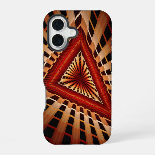 Coque iPhone 16 Réseau Fantastique 3D Fractale Moderne de Concepti