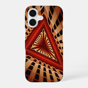 Coque iPhone 16 Réseau Fantastique 3D Fractale Moderne de Design G