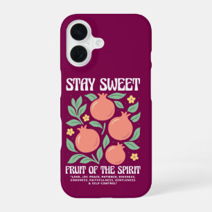 Coque iPhone 16 Restez Douce Fruit De L'Esprit Grenade Fruité