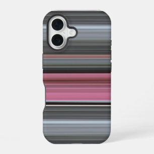 Coque iPhone 16 Résumé #1 : Rose et gris