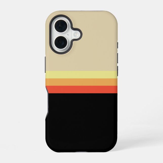 Coque iPhone 16 Retro 70s Coloured Palette (Verso)