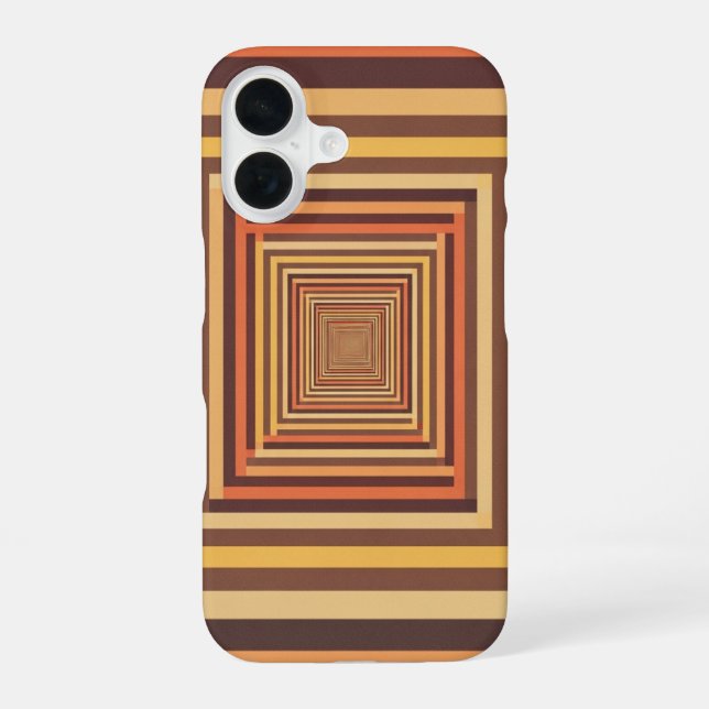 Coque iPhone 16 Retro Pixel Tunnel (Verso)