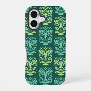 Coque iPhone 16 Retro Tiki Beach Bar Motif