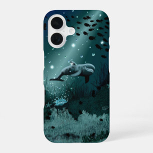 Coque iPhone 16 Rêve de dauphin